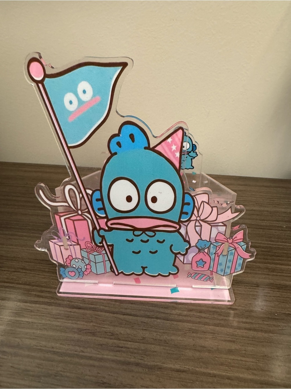 Hangyodon Acrylic Desk Organizer - Blue & Pink - Picture 5 of 7